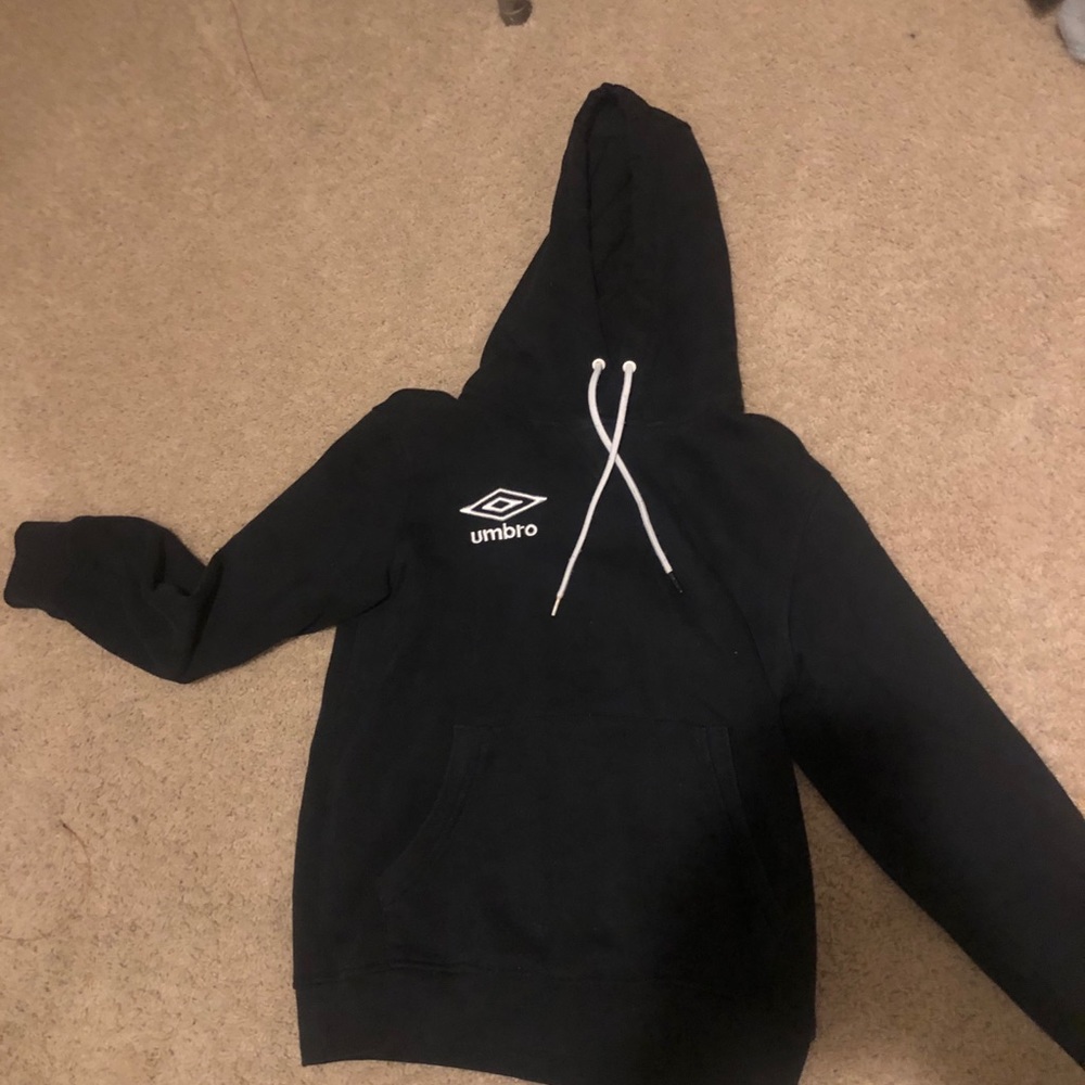 BLack Embroidered Hoodie